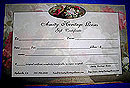 Gift Certificates are Available for our Mail order Nursery